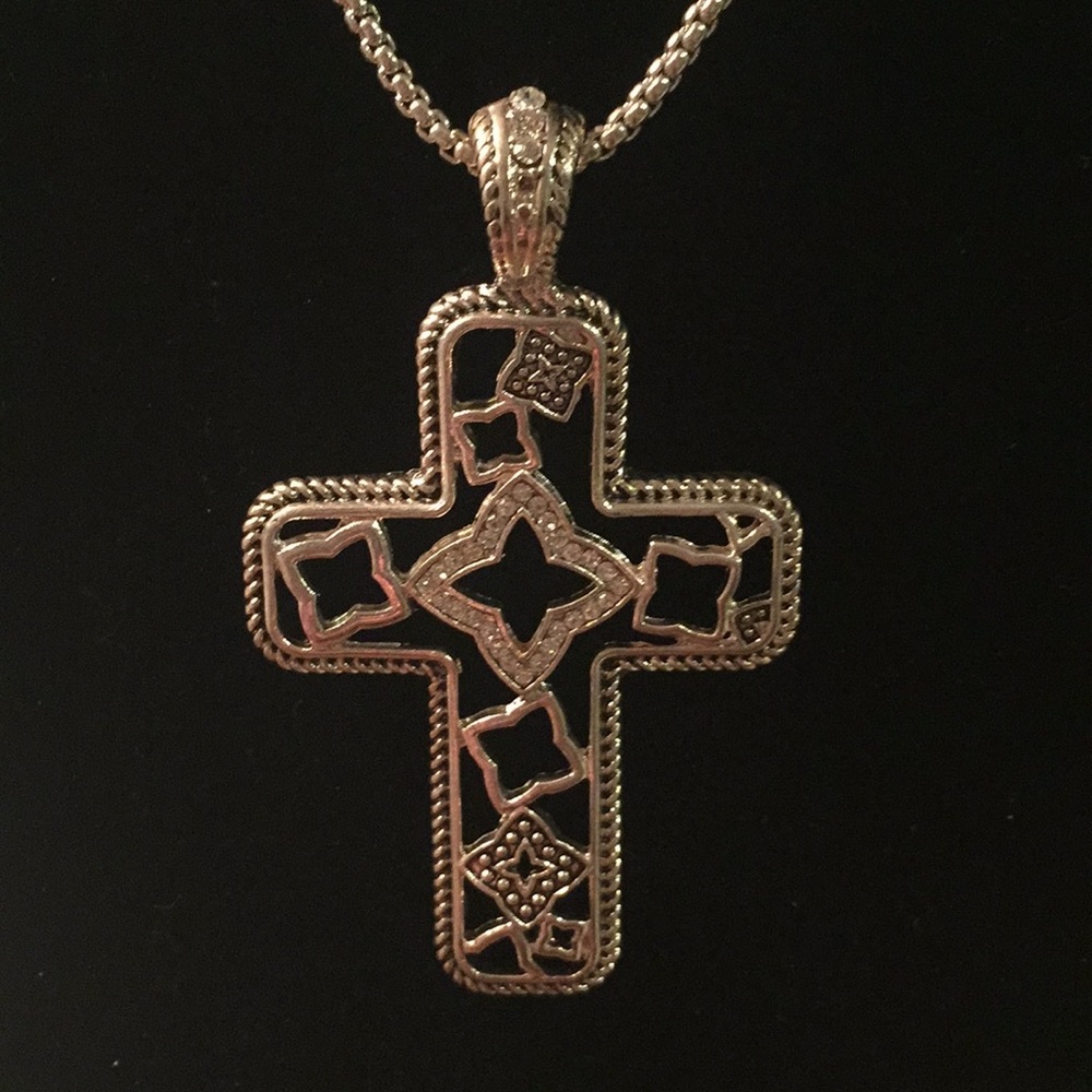 18" adjustable Cross Necklace